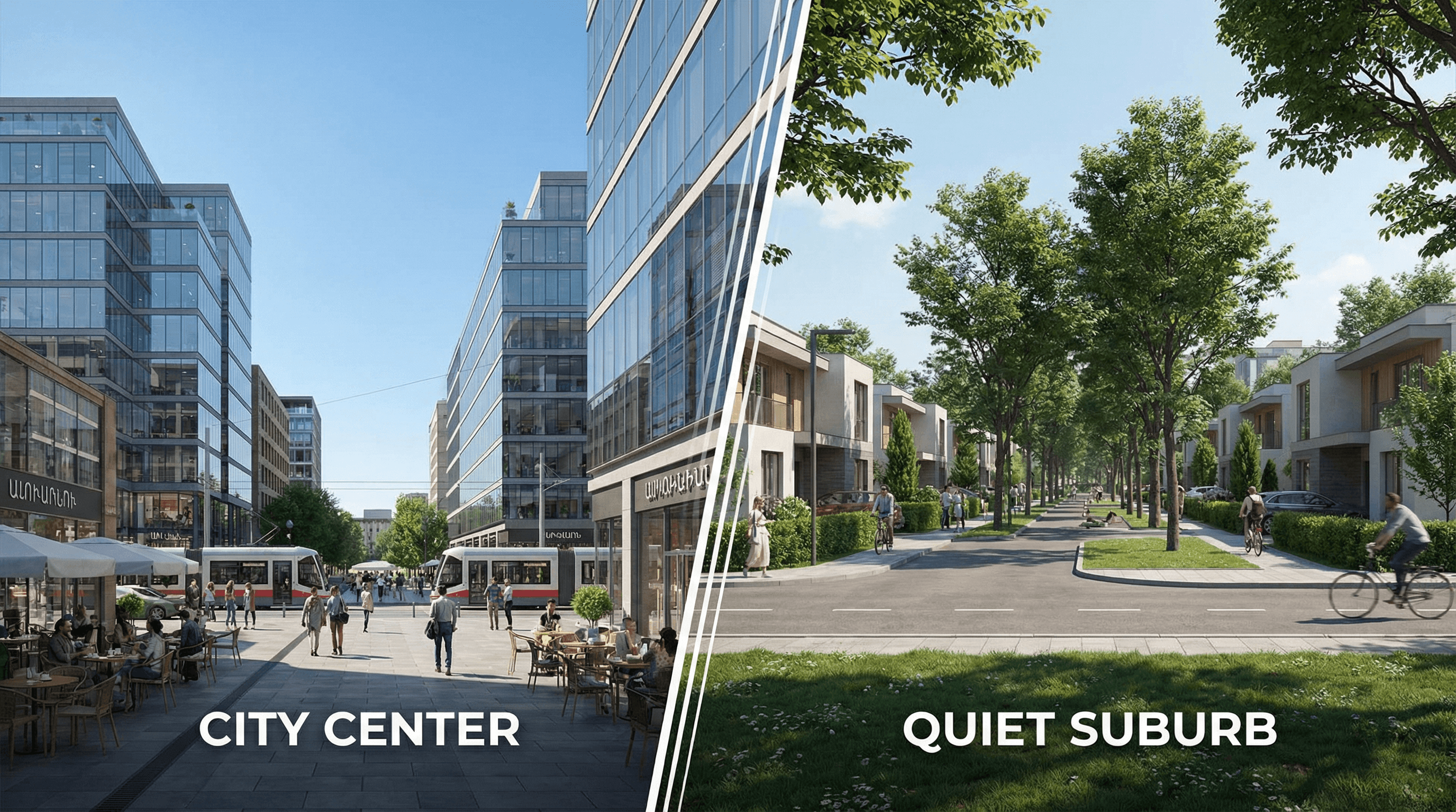 Advantages and disadvantages for each district in Yerevan